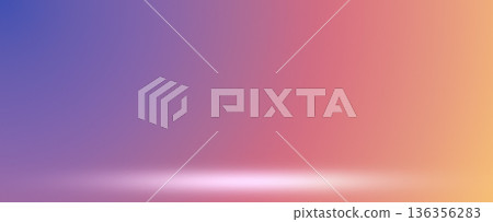 Multicolor studio stage background with smooth gradient 136356283