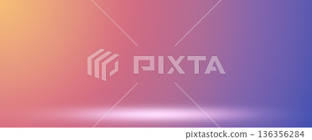 Soft multicolor studio stage gradient background 136356284