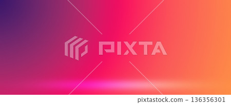 Vivid red pink purple studio stage gradient Vivid red pink purple studio stage gradient 136356301