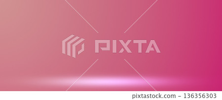 Red pink studio stage background with smooth gradient Red pink studio stage background with smooth gradient 136356303