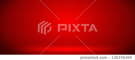 Deep red studio stage background with spotlight Deep red studio stage background with spotlight 136356304
