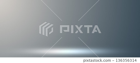 Soft grey studio stage background with gentle light 136356314