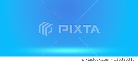 Soft light blue studio stage background 136356315