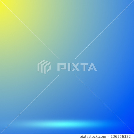 Blue yellow studio stage background with gradient Blue yellow studio stage background with gradient 136356322