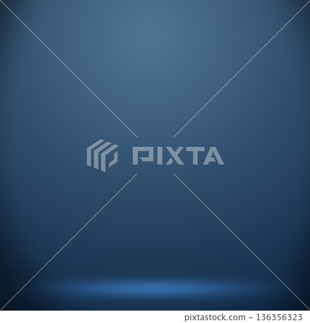 Dark blue studio stage background with subtle floor light Dark blue studio stage background with subtle floor light 136356323