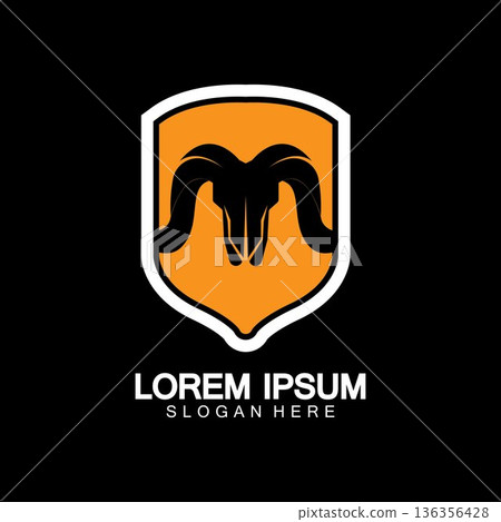 Rams goat head logo icon design vector illustration Rams goat head logo icon design vector illustration 136356428