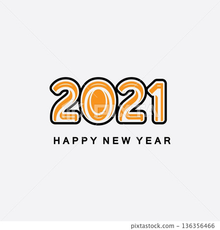 2021 new year icon vector illustration design template.Design for banner, greeting cards, brochure or print. Vector illustration. Isolated on white background. 2021 new year icon vector illustration design template.Design for banner, greeting cards, brochure or print. Vector illustration. Isolated on white background. 136356466