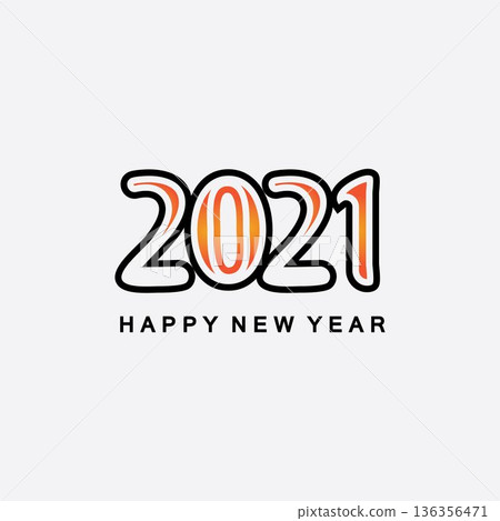 2021 new year icon vector illustration design template.Design for banner, greeting cards, brochure or print. Vector illustration. Isolated on white background. 2021 new year icon vector illustration design template.Design for banner, greeting cards, brochure or print. Vector illustration. Isolated on white background. 136356471