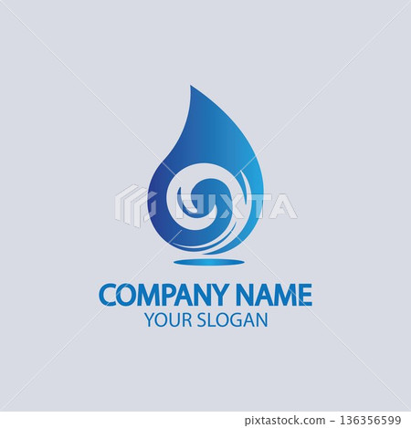 Water drop Logo Template vector Water drop Logo Template vector 136356599