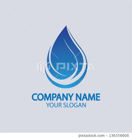 Water drop Logo Template vector Water drop Logo Template vector 136356608