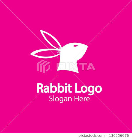 Rabbit Logo template vector icon illustration design Rabbit Logo template vector icon illustration design 136356676
