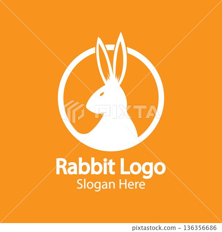 Rabbit Logo template vector icon illustration design Rabbit Logo template vector icon illustration design 136356686