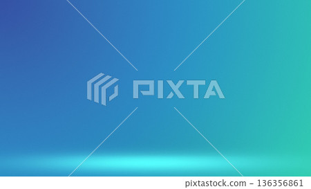Light green and blue studio gradient stage background 136356861
