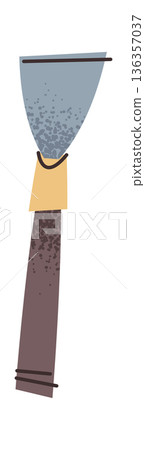 Artisan trowel pottery tool sticker Artisan trowel pottery tool sticker 136357037