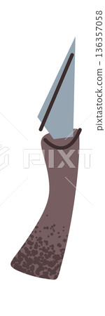 Pottery knife trimming tool sticker 136357058