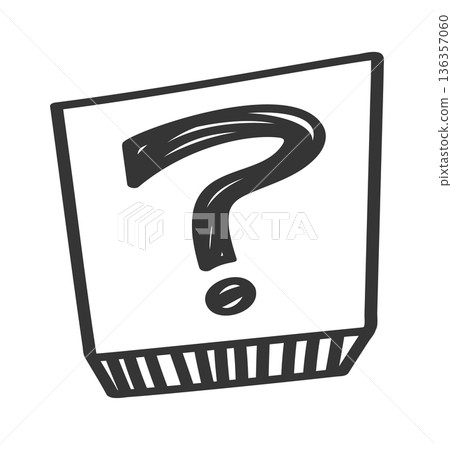 Question mark square black-and-white frame Question mark square black-and-white frame 136357060