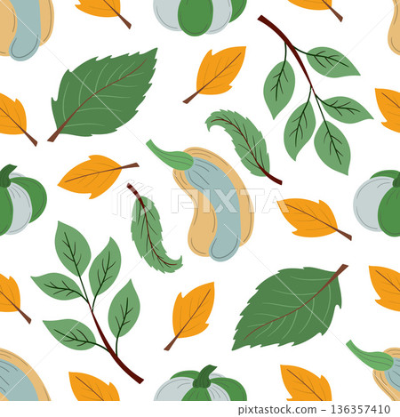 Fabric pattern. Natural style, suitable for various prints, scarves, clothing, cushions 136357410
