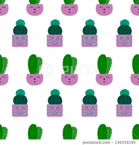 Fabric pattern. Natural style, suitable for various prints, scarves, clothing, cushions 136358195