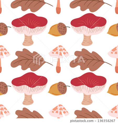 Fabric pattern. Natural style, suitable for various prints, scarves, clothing, cushions 136358267