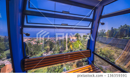 Funchal From Funchal Cable Car, Madeira 136359391