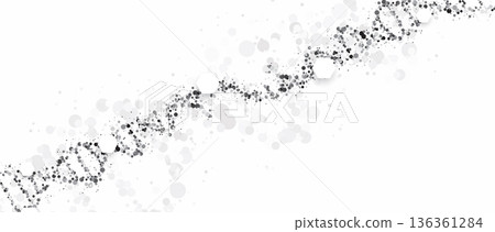 Futuristic spiral background, DNA strands, connected neural web Futuristic spiral background, DNA strands, connected neural web 136361284