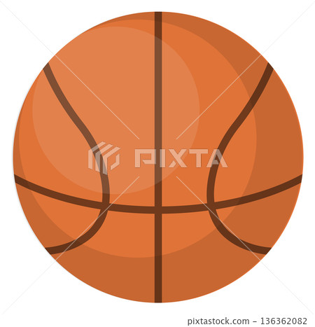 Sport ball cartoon icon. Basketball game symbol Sport ball cartoon icon. Basketball game symbol 136362082