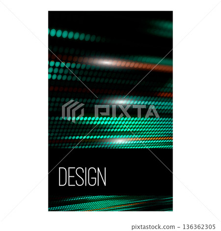 Abstract background with dynamic shape composition. Design element for poster, card, flyer,presentation, brochures,cover. Vector illustrations. 136362305