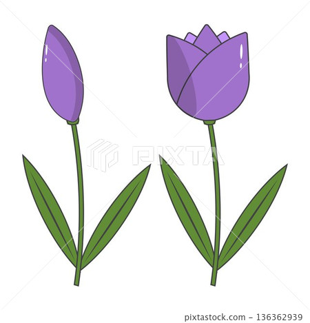 Tulip Blossom Clipart Spring Floral Design Tulip Blossom Clipart Spring Floral Design 136362939
