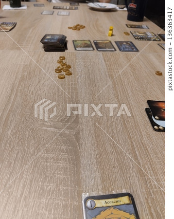 Mozyr, Belarus, April 10 2024: Citadel Processes Board Game 136363417