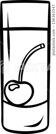 Simple doodle icons of popular alcoholic shots in monochrome sketch style. vodka shot with cherry, cocktail for bar design Simple doodle icons of popular alcoholic shots in monochrome sketch style. vodka shot with cherry, cocktail for bar design 136363547