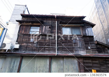 Old Japanese house / Two-story house / Old house / Showa architecture / Detached house / Wooden house / Old Japanese house / Two-story house / Old house / Showa architecture / Detached house / Wooden house / 136363574