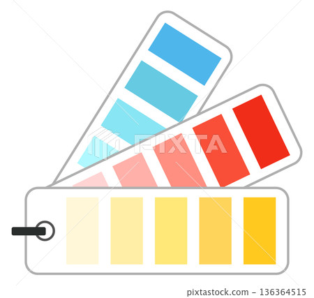 Color palette icon. Painting shade creative choice 136364515