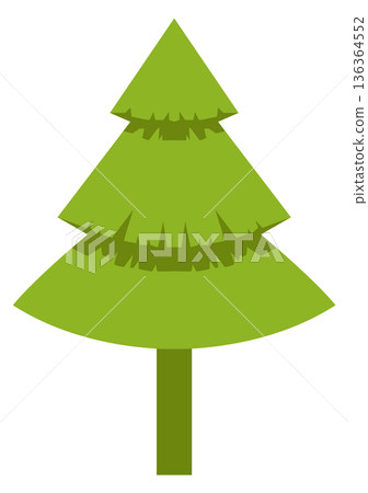 Fir icon. Christmas tree symbol. Winter plant Fir icon. Christmas tree symbol. Winter plant 136364552