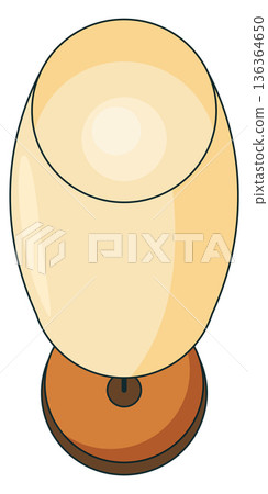 Bedside lamp isometric icon. Nightstand bedroom light Bedside lamp isometric icon. Nightstand bedroom light 136364650