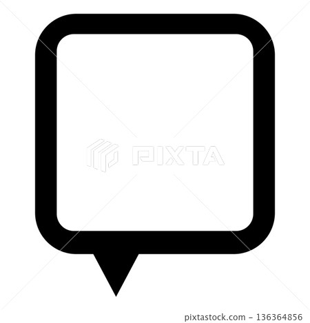 QR code placeholder frame speech bubble shape, vector sticker scan viewfinder black frame with space for QR code QR code placeholder frame speech bubble shape, vector sticker scan viewfinder black frame with space for QR code 136364856