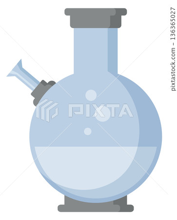 Hookah glass bong cartoon icon. Smoking pot Hookah glass bong cartoon icon. Smoking pot 136365027
