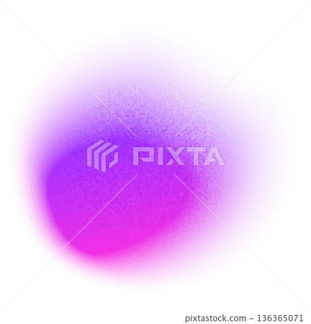 Pink round blurred gradient with noise gradation, abstract watercolor gritty round blob, grainy vector design element Pink round blurred gradient with noise gradation, abstract watercolor gritty round blob, grainy vector design element 136365071