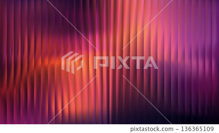 Ribbed glass with 3D texture effect, abstract purple gradient fluted panel vector background, striped and ripple blur Ribbed glass with 3D texture effect, abstract purple gradient fluted panel vector background, striped and ripple blur 136365109