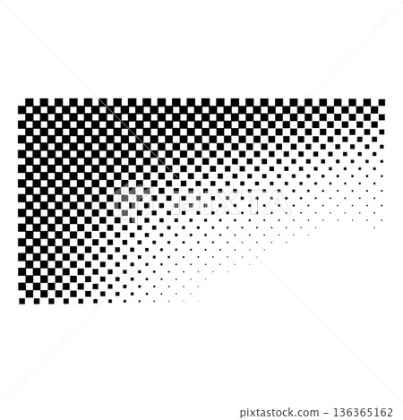 Racing flag background gradient effect, checkered black white pattern with fading effect abstract vector illustration 136365162