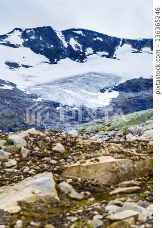 Mountains landscape. Norwegian route Sognefjellet Mountains landscape. Norwegian route Sognefjellet 136365246