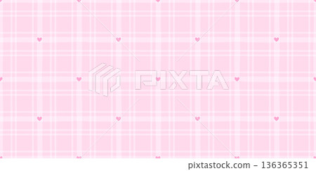 Stripe watercolor wave and pattern baby stripes with line seamless tablecloth. Pink cloth white and gingham plaid checker with cute background print. Striped stripe check and pastel pattern. 136365351