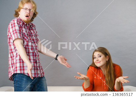 Young couple arguing 136365517