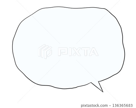 Shaky speech bubble Shaky speech bubble 136365683