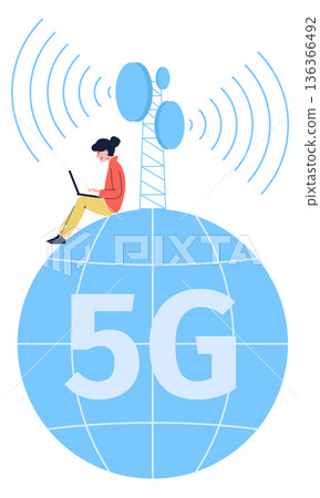 5g communication. Modern mobile wireless network technology 5g communication. Modern mobile wireless network technology 136366492