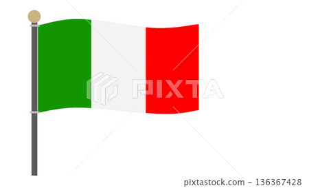 國旗意大利 136367428