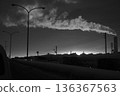 Monochrome morning scenery 136367563