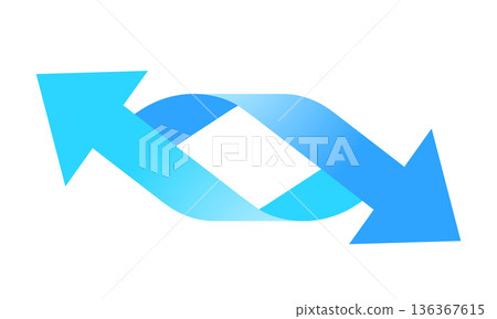 Two alternating arrows Two alternating arrows 136367615