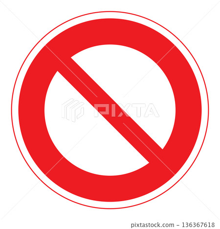 Regulatory sign: No vehicle entry 136367618