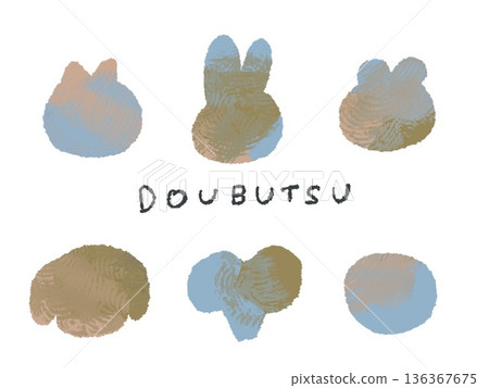 Colorful hand-drawn illustrations of animals that can be used as icons or symbol marks in designs Colorful hand-drawn illustrations of animals that can be used as icons or symbol marks in designs 136367675