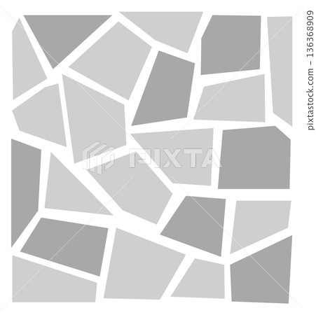 Granite block pattern. Street pavement top view 136368909